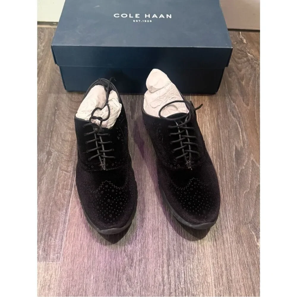 Cole Haan zerogrand velvet oxford womens • 6.5